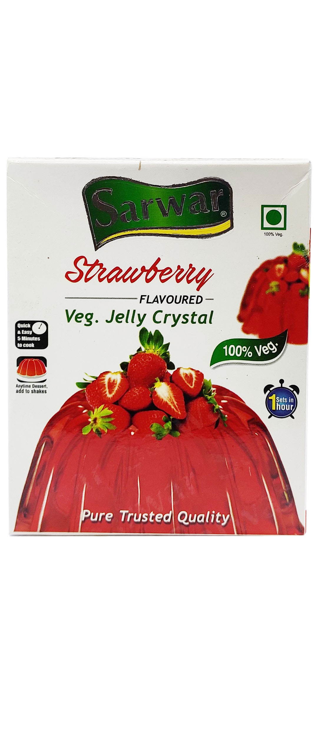 Sarwar Strawberry Veg Jelly Crystal 100g