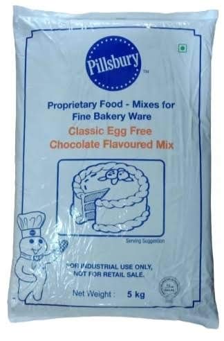 Baker King Pillsbury Egg-Less Cake Premix Chocolate_5Kg