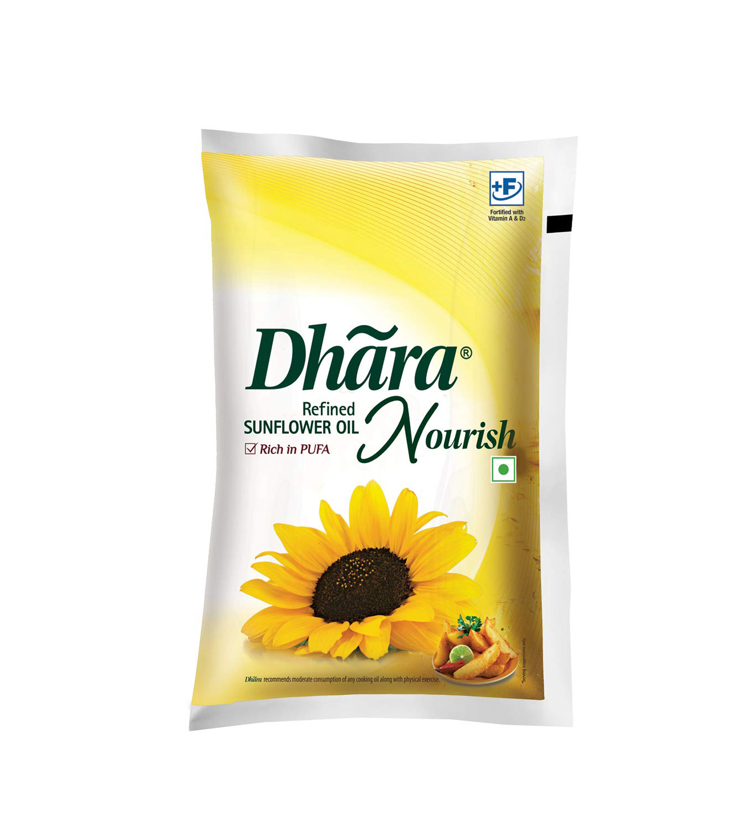 Dhara Refined Sunflower Oil 1 Ltr Pouch
