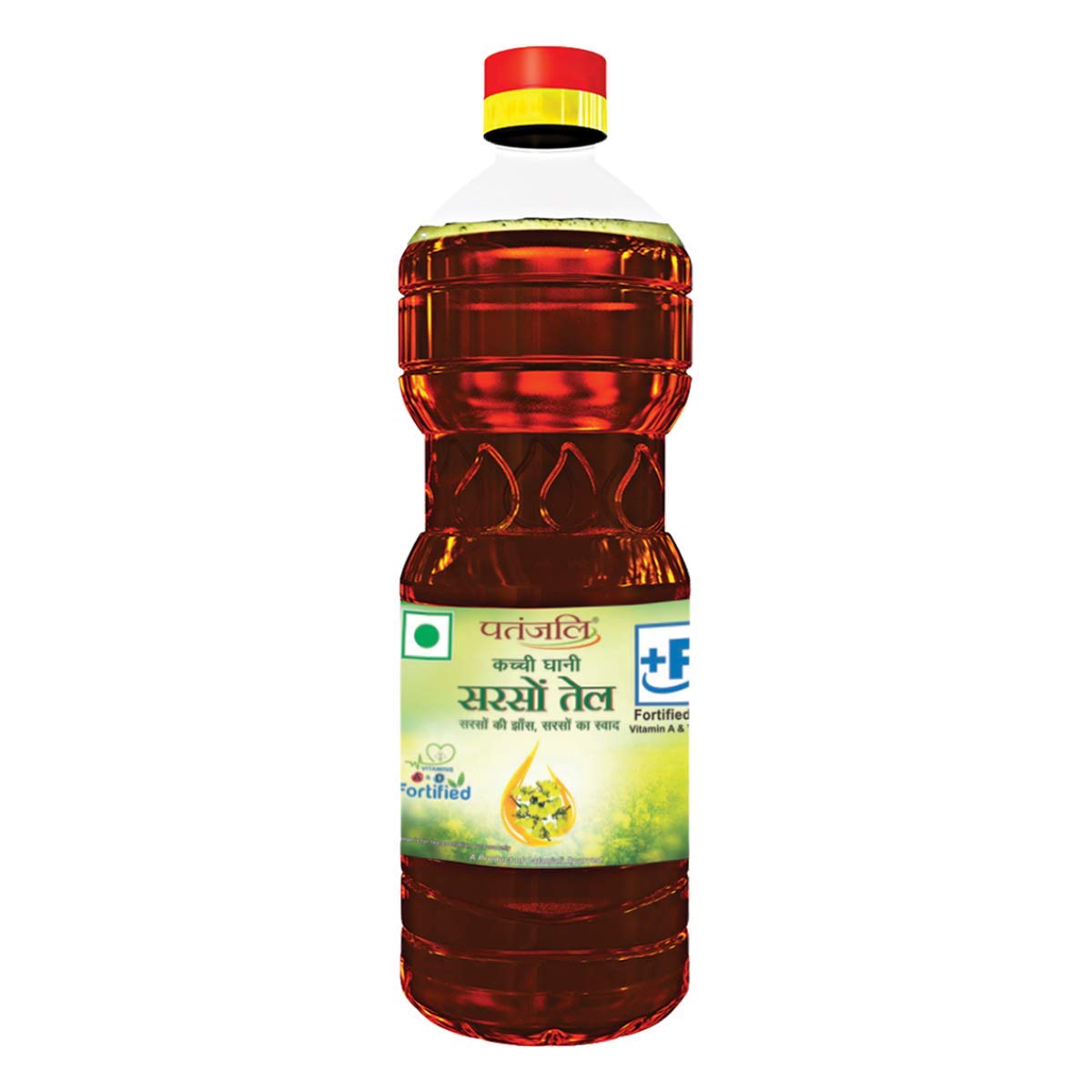 Patanjali Kachi Ghani Sarson Oil 1 Ltr Bottle