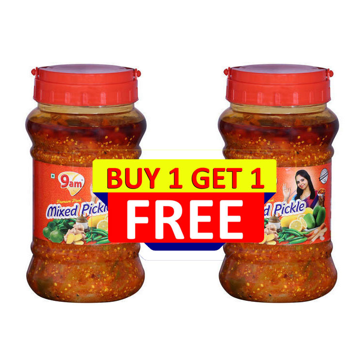 9AM Mixed Pickle Buy One Get One (500g each)