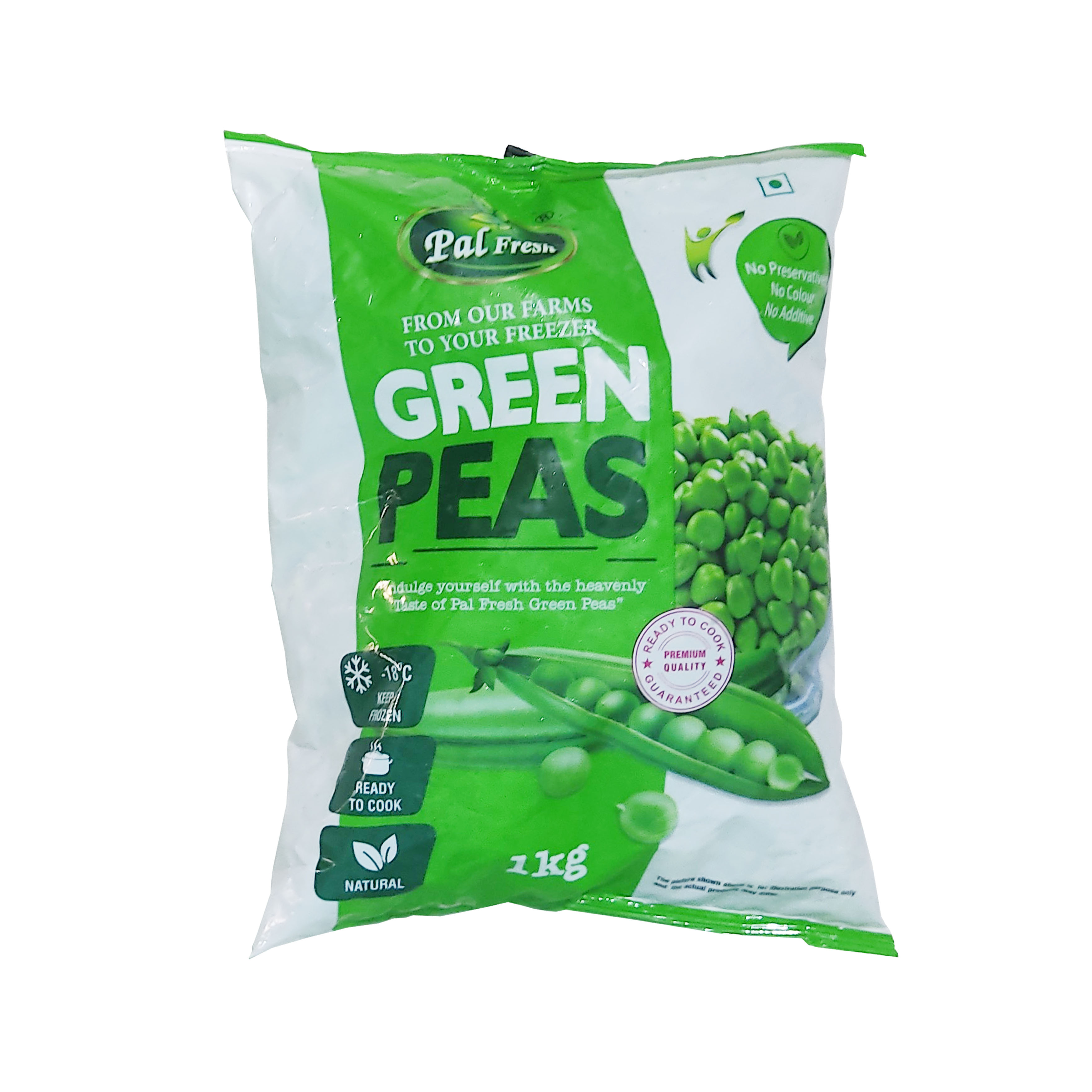 Pal Fresh Frozen Green Peas 1 Kg
