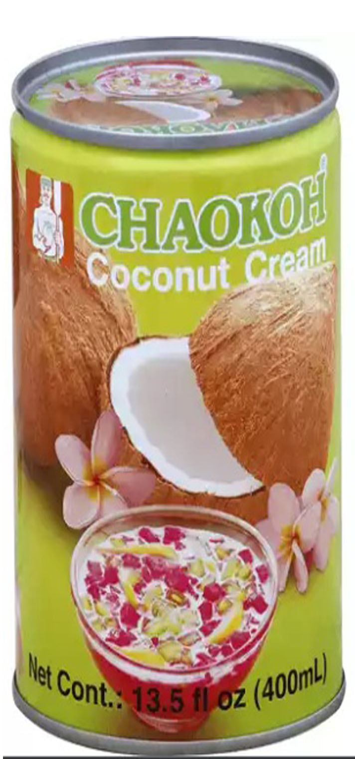 Chaokoh Coconut Cream, 400ml, Product of Thailand